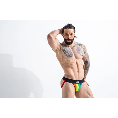 JOCKSTR4P Cut4Men - Višebojni Pride Стил - Sexy Shop