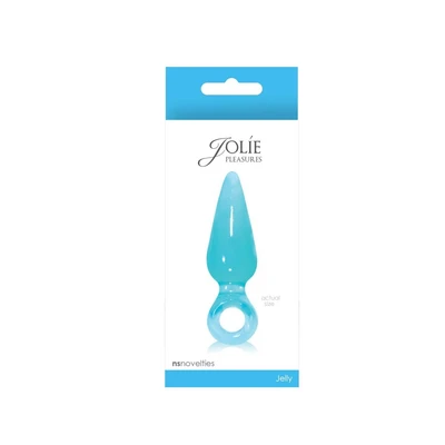 Jolie Pleasures Mini Aqua - Vodootporni Tapered Plug 9cm Plavi - Sexy Shop