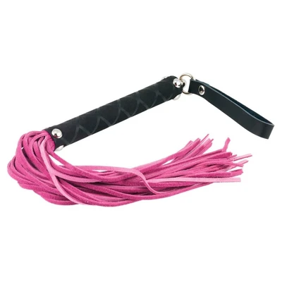 Korbács Rimba 35 cm - Crni/Roza - Sexy Shop