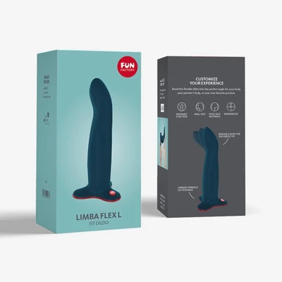 LIMBA FLEX L Plavi Dildo sa Vakuumskim Postoljem i G Tačkom - Sexy Shop