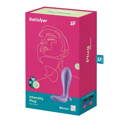 Ljubičasti Intensity Plug - Vodootporni Vibrator sa Aplikacionom Kontrolom - Sexy Shop