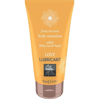 Love Lubricant jestivi - Bijeli čaj i breskva 75ml - Sexy Shop