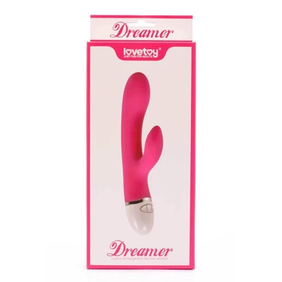 Lovetoy Dreamer Vibrator Roze - Vodootporni sa Stimulansom Klitorisa, 7 Intenziteta Vibracija - Sexy Shop