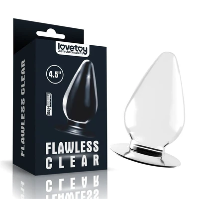Lovetoy Flawless Clear Anal Plug 4.5