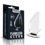 Lovetoy Flawless Clear Anal Plug 4.5'' - Prozirni Vodootporni Analni Pljug