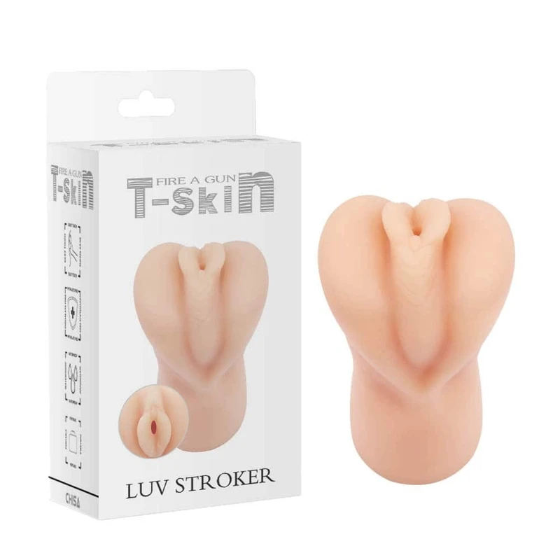 Luv Stroker - Realistični masturbator od T-Skin materijala, vodootporan, kožne boje