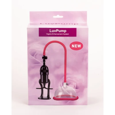 LuvPump Pussy Pump II - Crvena Prozirna Pumpa za Uvećanje Vaginalne Osetljivosti - Sexy Shop