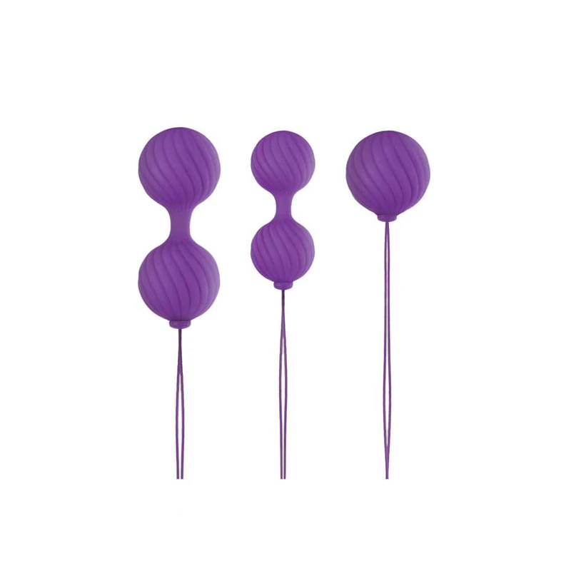 Luxe O' Kegel Balls Ljubičaste - Vodootporne Silikonske Kegel Lopte za Naprednu PC Trening