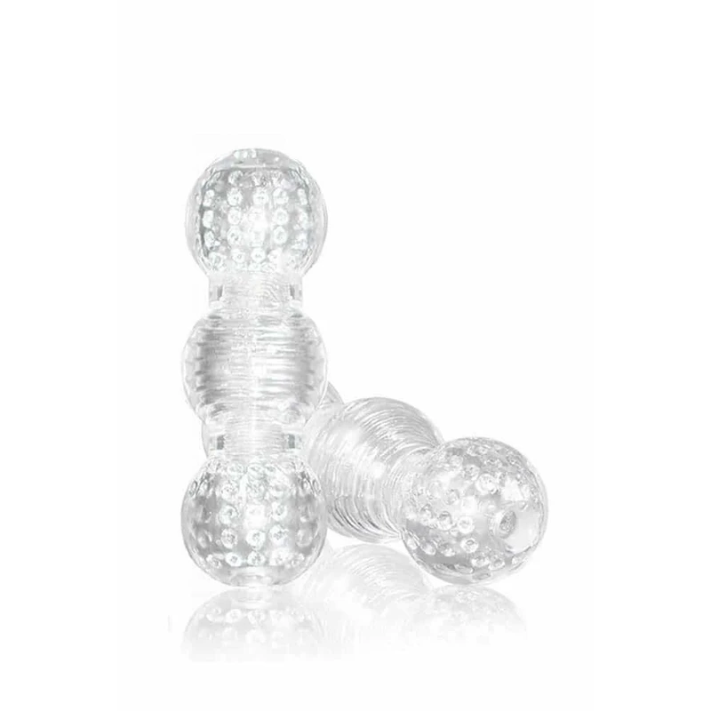 M For Men Master Stroker Clear - Prozirni muški stimulator sa teksturom