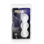 M For Men Master Stroker Clear - Prozirni muški stimulator sa teksturom