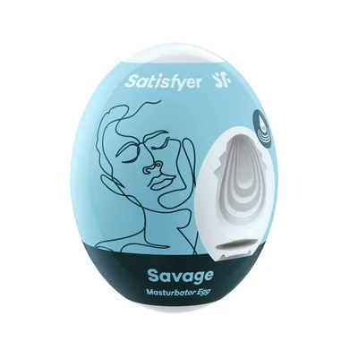 Masturbator jaje Satisfyer Savage plavi 7cm vodootporni - Sexy Shop