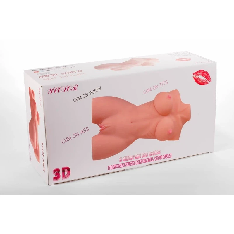 Masturbator sa Dupla Otvora 3D - Mistress, Vodootporni, Kožni