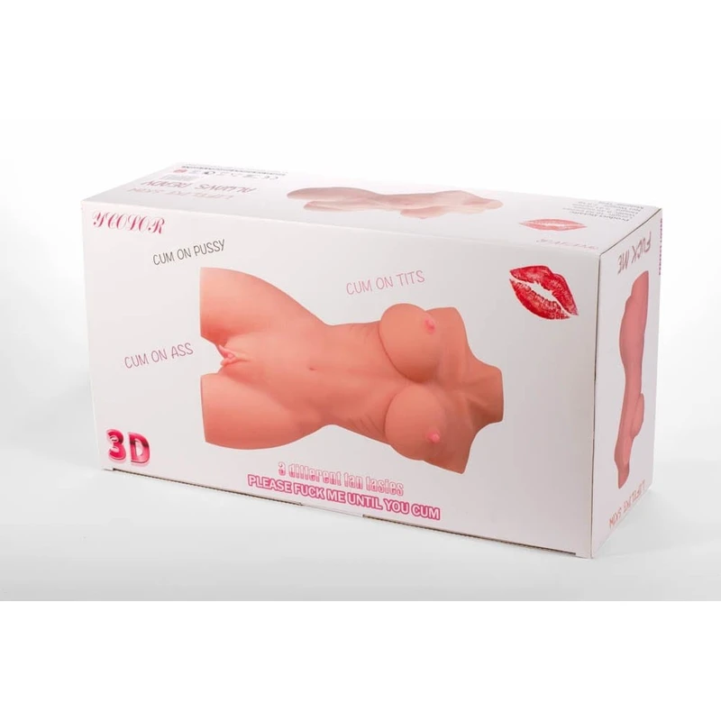 Masturbator sa Dupla Otvora 3D - Mistress, Vodootporni, Kožni