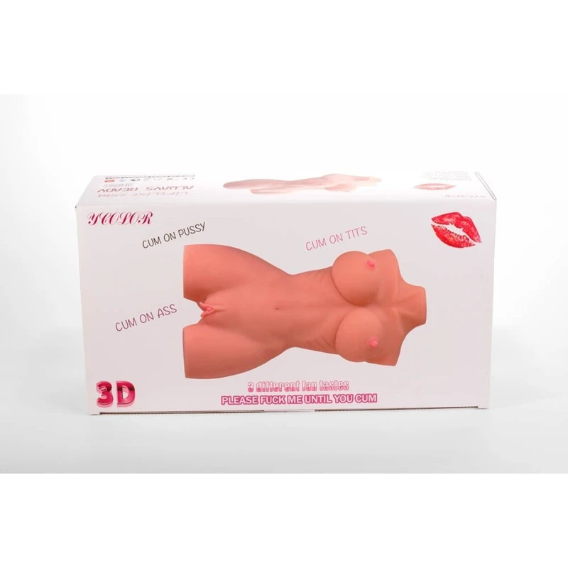 Masturbator sa Dupla Otvora 3D - Mistress, Vodootporni, Kožni