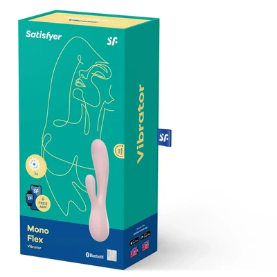 Mono Flex Rabbit Vibrator - Roze Satisfyer za spojeno zadovoljstvo - Sexy Shop