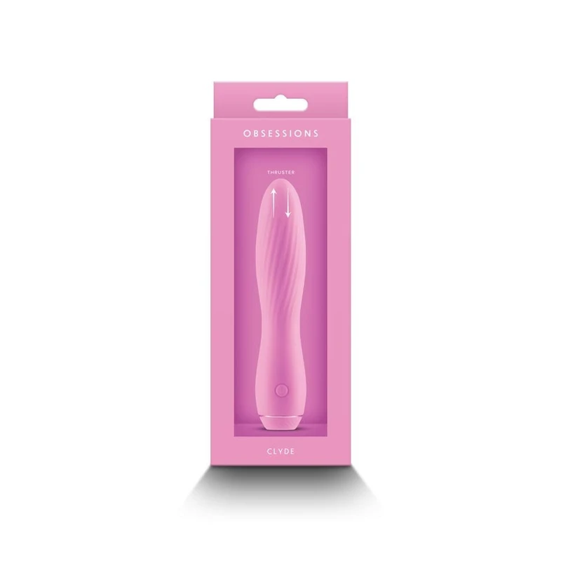Obsession - Clyde - Roze silikonka sa vibracijama 17,2cm