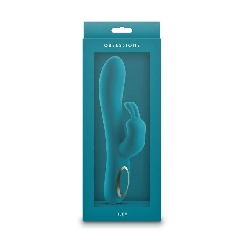 Obsessions - Hera - Tamno Zeleno, silikon igračka za klitoris i G tačku, vodootporna, 21,2cm