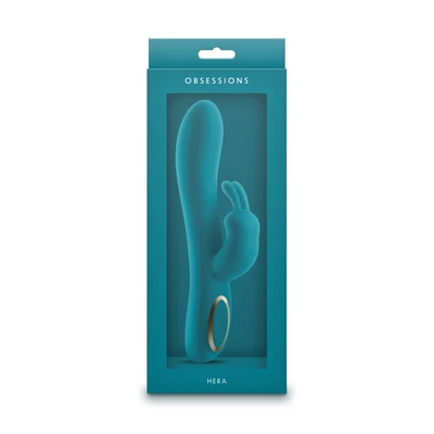 Obsessions - Hera - Tamno Zeleno, silikon igračka za klitoris i G tačku, vodootporna, 21,2cm - Sexy Shop