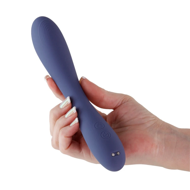 Obsessions - Rhett - Plavi Silikonski Vibrator za G tačku 20cm