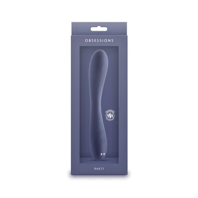 Obsessions - Rhett - Plavi Silikonski Vibrator za G tačku 20cm - Sexy Shop