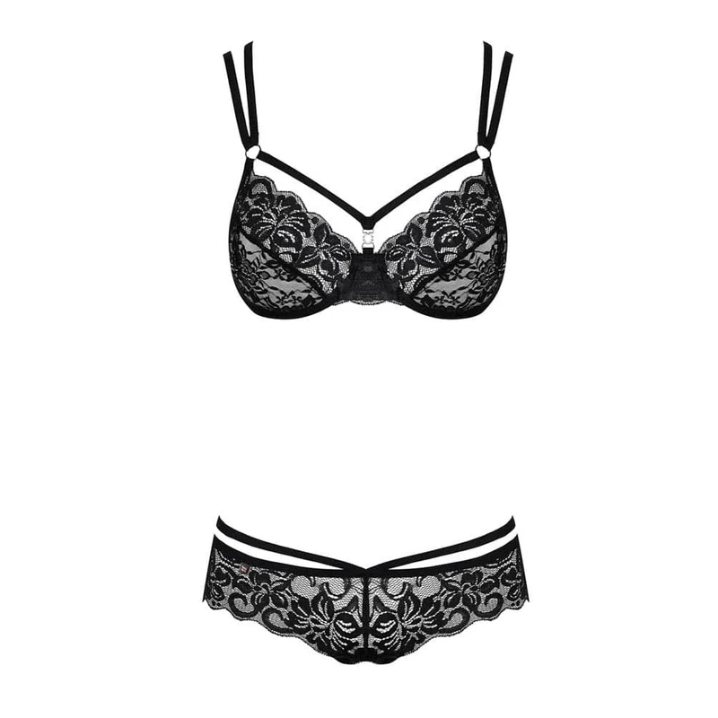 Obsessive crni 2-delni set S/M za odrasle