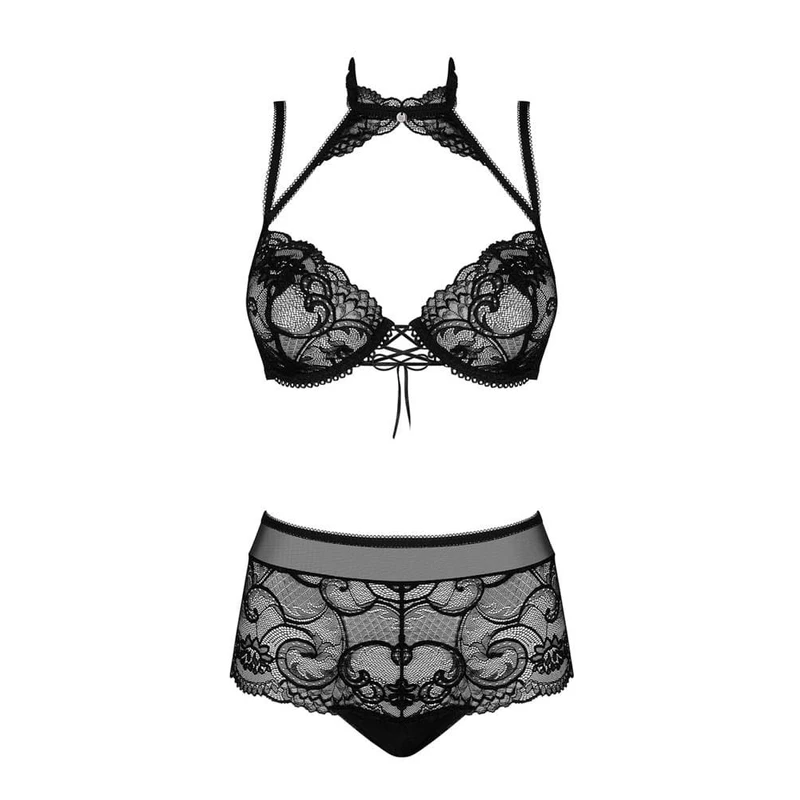 Obsessive Elizenes komplet 2 kom L/XL - crna boja