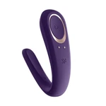 Partner vibrator za simultanu stimulaciju - Satisfyer ljubičasti dupli vibrator