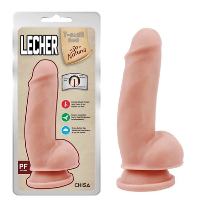 Penis dildo sa testisima i vakuumskim postoljem, 18cm, Chisa Novelties, koža - Sexy Shop