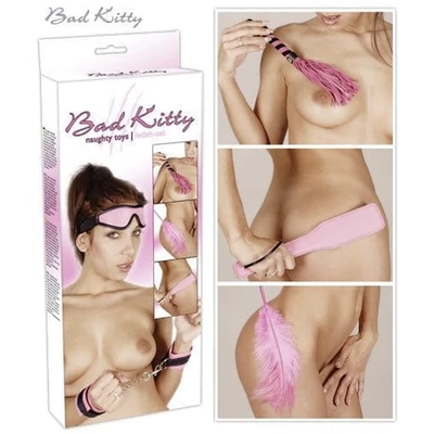 Pink/Black Fetish Set sa Pamučnim Karamfima i Kratkom Kukicom - Sexy Shop