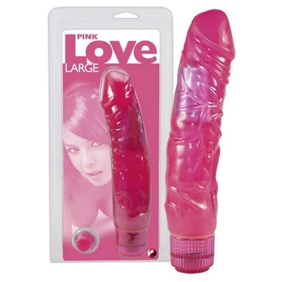 Pink Love Large Vibrator sa fleksibilnim vratom 22cm - Sexy Shop