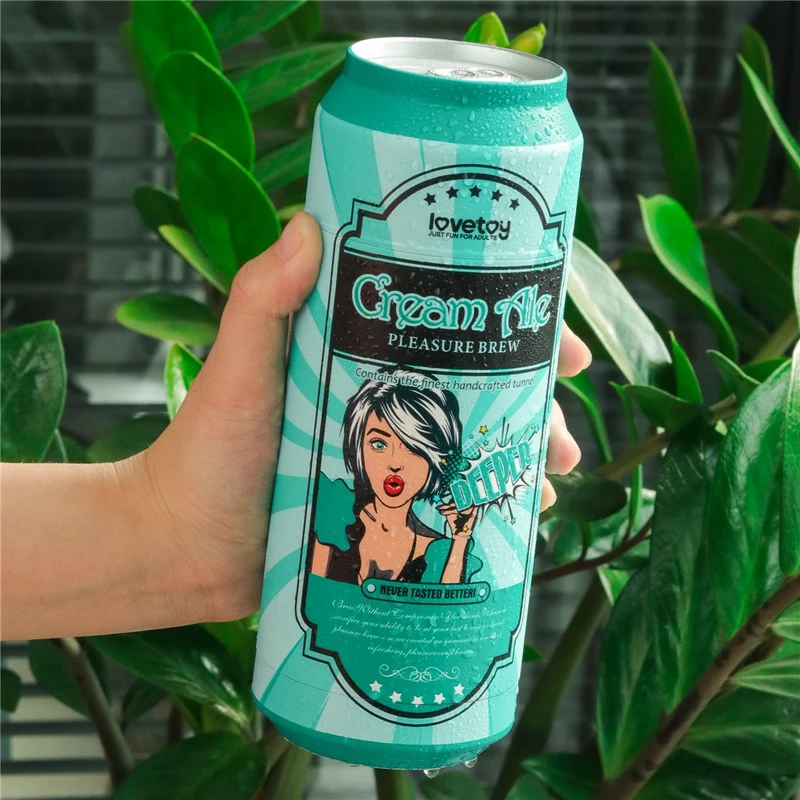 Pleasure Brew Masturbator-Cream Alekoja - Vodootporni TPR Igračka u Boji Kože i Zeleni