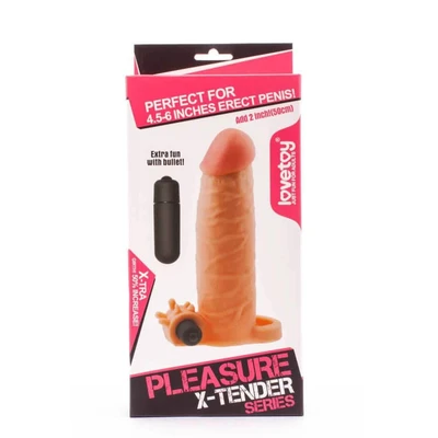 Pleasure X-Tender Vibrirajuća Presvlaka za Penis 7" Lovetoy - Sexy Shop