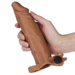 Pleasure X-Tender Vibrirajući Faloekstenzija Sava 18,5cm Braon
