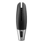 Power Masturbator Satisfyer crno-srebrni sa aplikacijom i vibracijom