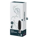 Power Masturbator Satisfyer crno-srebrni sa aplikacijom i vibracijom