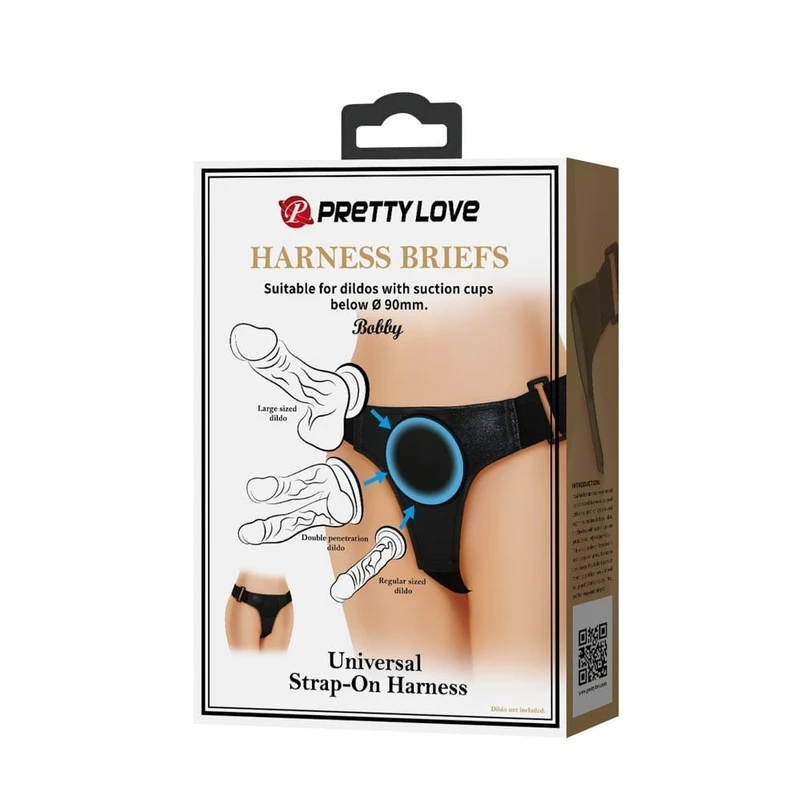 Pretty Love Bobby Univerzalni Harness Brife crni