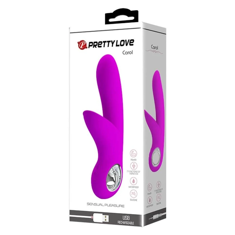 Pretty Love Carol Ljubičasti Rabbit Vibrator sa Stimulansom Klitorisa