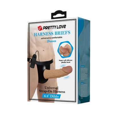 Pretty Love Draven Vibrirajući Strap-On Dildo Sa Daljinskim Upravljačem - Sexy Shop