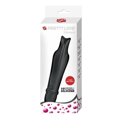 Pretty Love Edward crni vibrator u obliku delfina sa stimulansom G-tačke i klitorisa, vodootporan - Sexy Shop