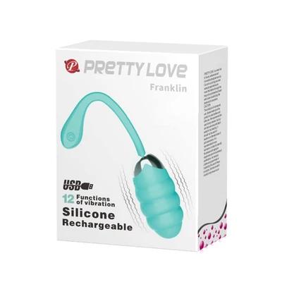 Pretty Love Franklin Tirkizni Vibrirajući Jaje sa 12 Funkcija - Sexy Shop