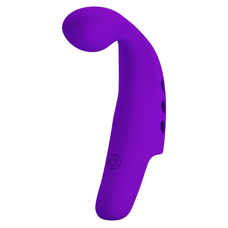 Pretty Love Gorgon Vibrator za prste Crni - 10 vibracionih režima, vodootporan