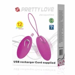 Pretty Love Jacqueline daljinski jaja vibrator sa 12 vibracija, ljubičasti, vodootporan