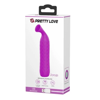 Pretty Love Jonás - Ljubičasti vodootporni aparatić za stimulaciju sa 12 modova usisavanja - Sexy Shop