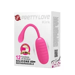 Pretty Love Kirk Pinka vibra egg 19,7cm vodootporan roze