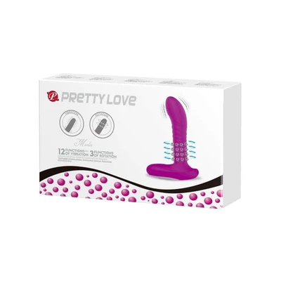 Pretty Love Merlin Ljubičasti Vibrator sa 12 Funkcija Vibracije i 3 Rotacije - Sexy Shop