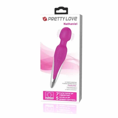 Pretty Love Nathaniel masažer sa 7 vibracija i 5 brzina, ljubičasti, silikonasti, punjivi - Sexy Shop