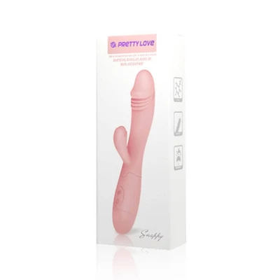 Pretty Love Snappy Baby Pink - Dual Stimulator za G-tačku i klitoris, vodootporan, 30 funkcija vibracija - Sexy Shop