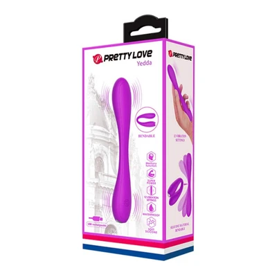 Pretty Love Yedda Ljubičasti C-vibrator sa stimulansom klitorisa i G-tačke - Sexy Shop