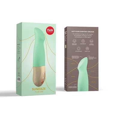 PULSE VIBE Sundaze Pistachio 17,5cm vodootporni vibrator za G tačku tirkizne boje - Sexy Shop