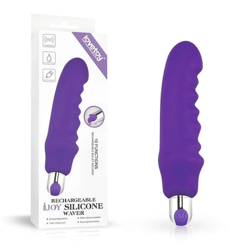 Punjači silikon vibrator za klitoralnu, vaginalnu i analnu stimulaciju - ljubičasti